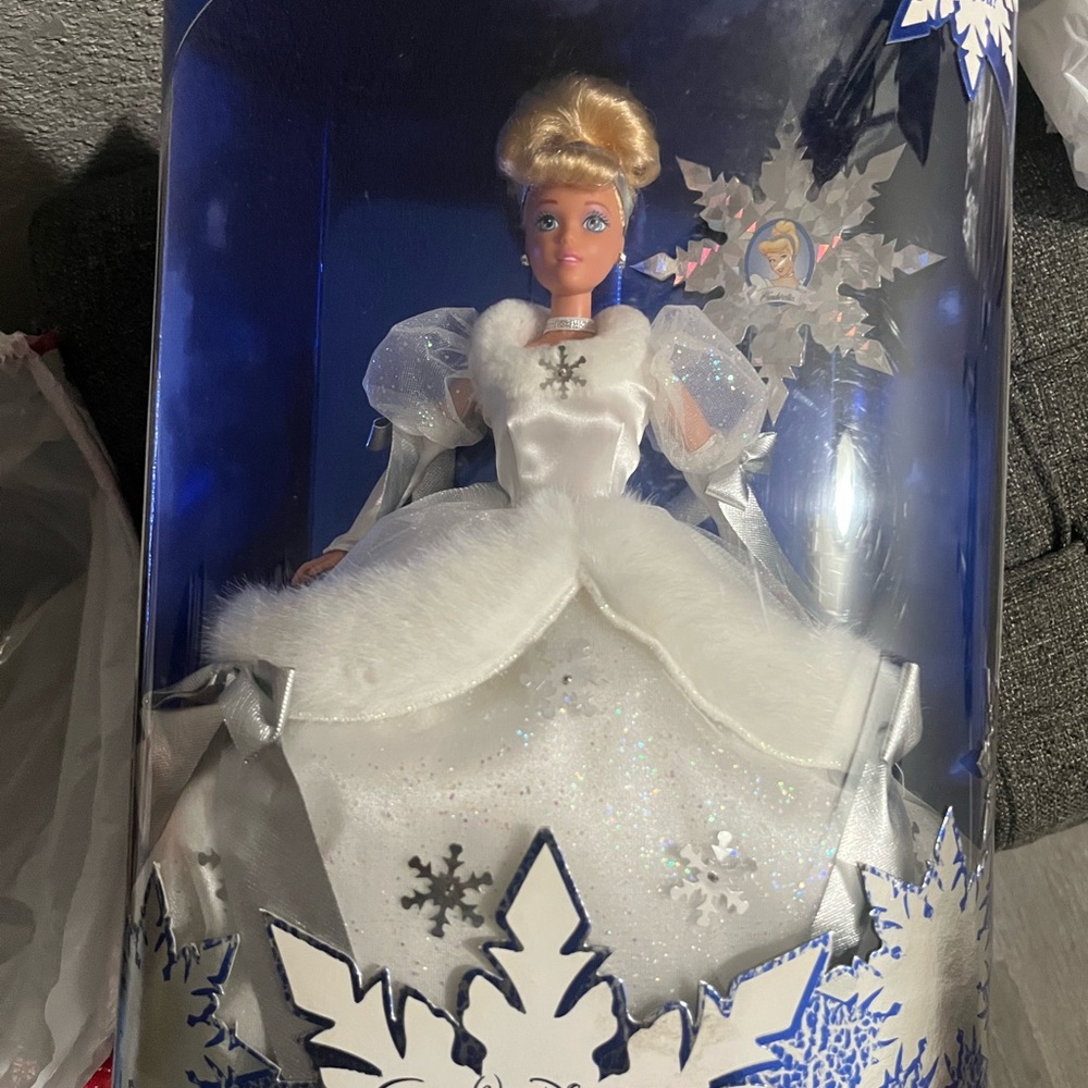 Barbie Winter Princess Doll - White and Blue (Cinderella)